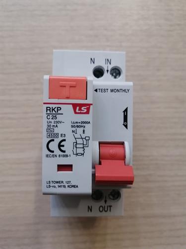 RCBO LS 1P-N 25A 30mA 4.5KA ( RKP 1P-N )